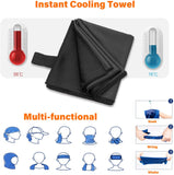anngrowy Cool Towel Microfiber Cooling Towel for Neck Ice Cold Towels for Outdoor Sports Travel Gym Workout Fitness Yoga Pilates Camping Golf Running Swimming Athletes Towels, Absorbent, Lightweight